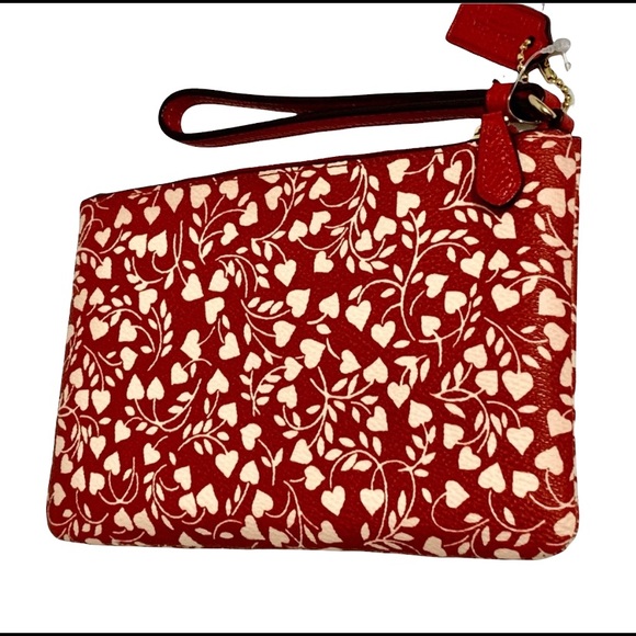 🔥NEW 100% AUTHENTIC COACH Heart Clutch/Wristlet - Picture 2 of 7